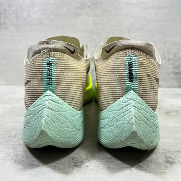 Nike ZoomX Vaporfly Next% Running Shoes - Men's Size 10.5 - Tan Yellow - Picture 6 of 12